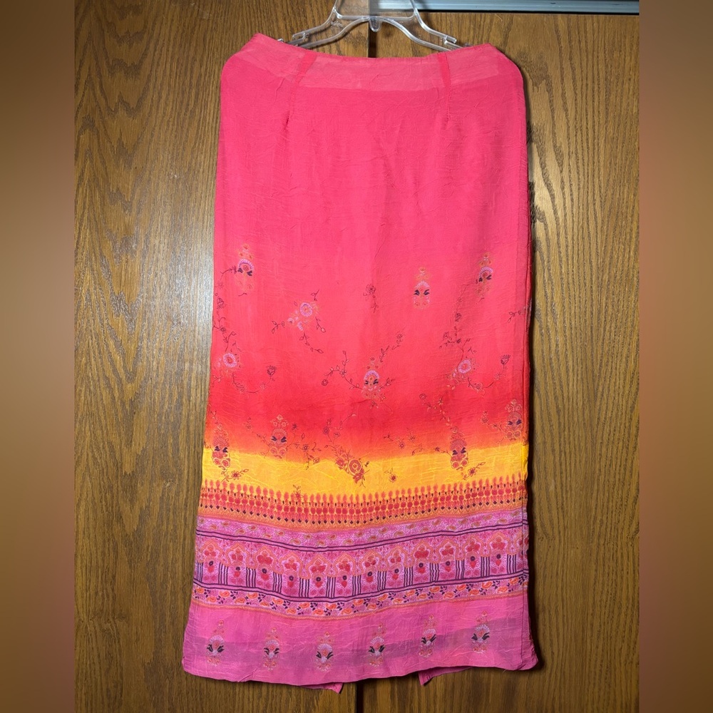 Clio Vintage Vibrant Pink Maxi Skirt - size 8 - Picture 1 of 6